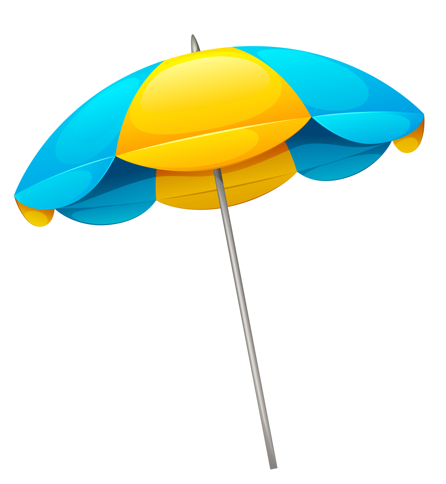 a beach umbrella on a white background