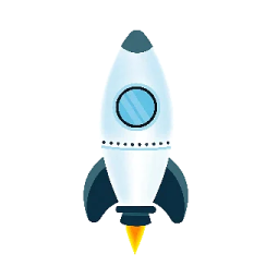 a rocket is shown in this illustration