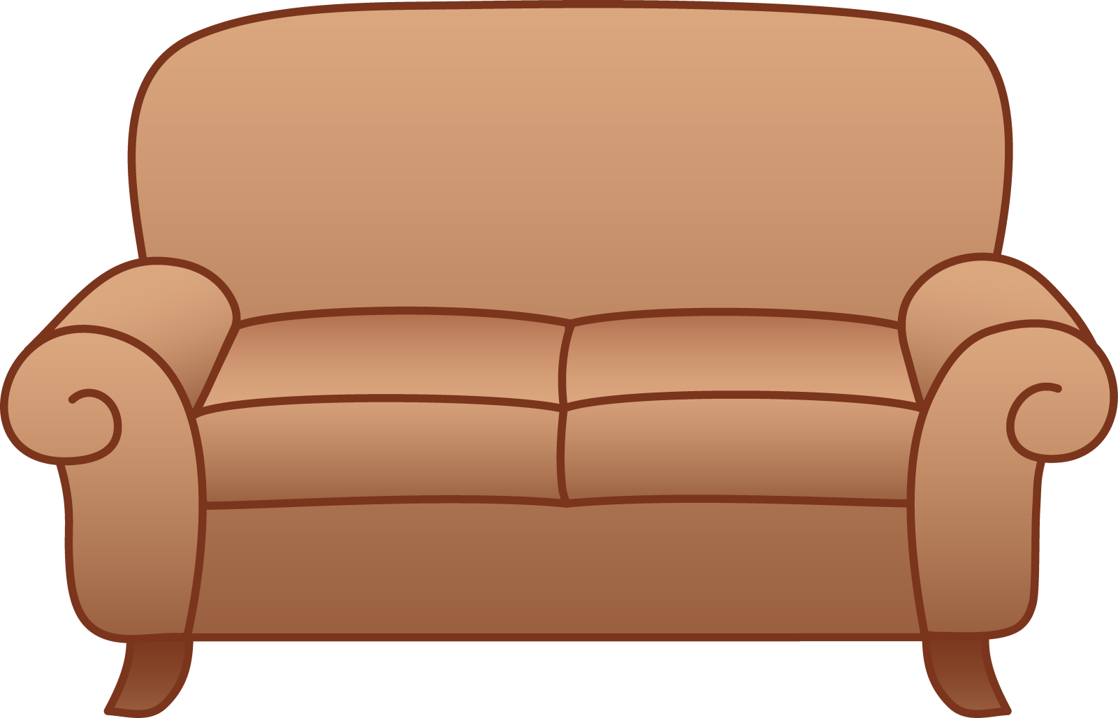 a brown leather couch