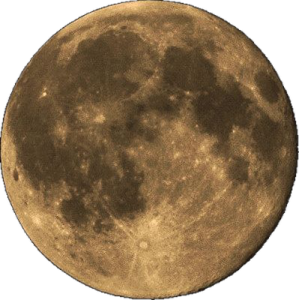 a full moon on a white background