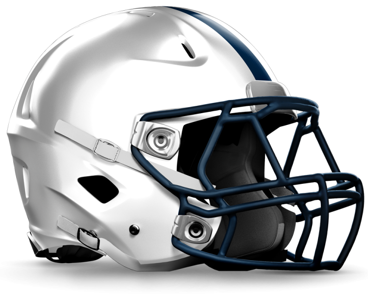 a football helmet on a white background