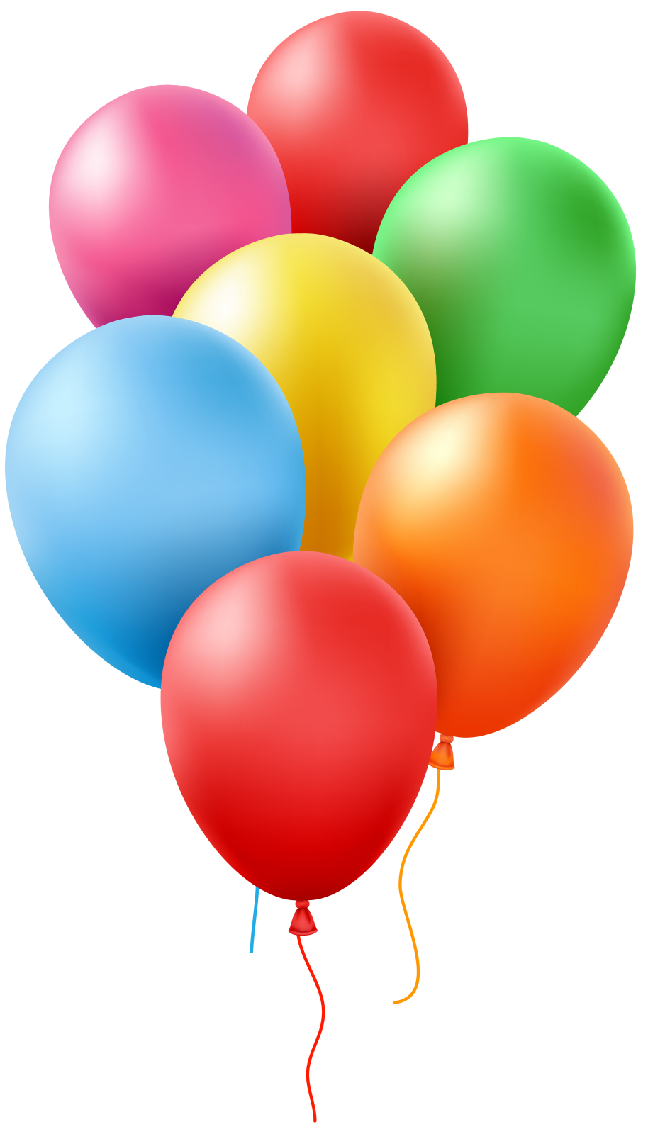 a bunch of balloons on a white background