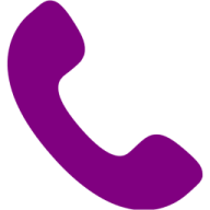 a purple phone on a white background