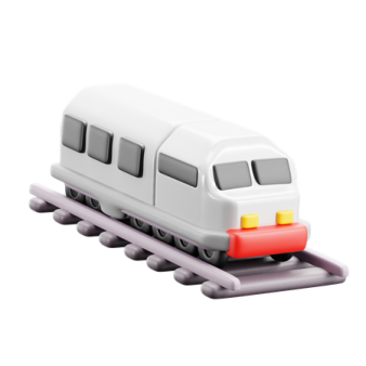 a toy train on a white background