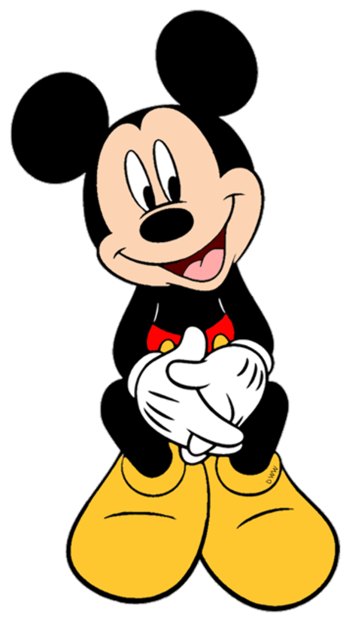 a mickey mouse with his arms crossed