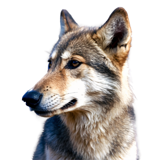 a close up of a dog's face