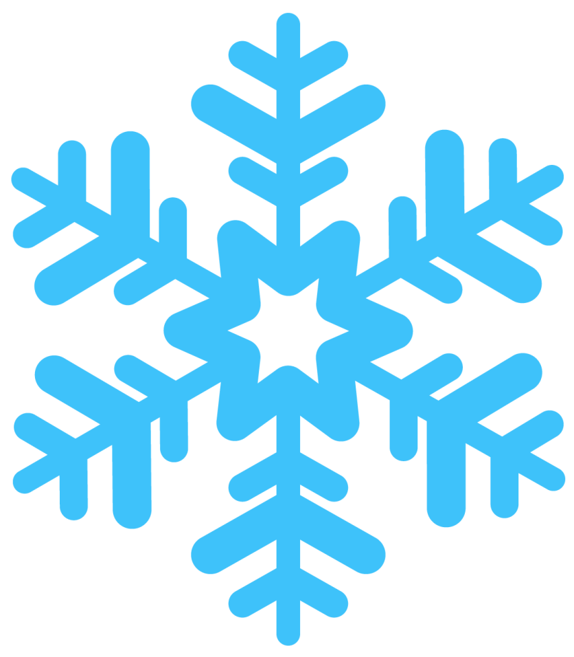 a snowflorer icon in blue