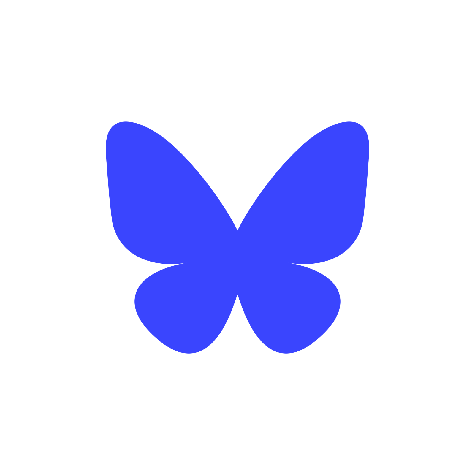 a black and white butterfly icon