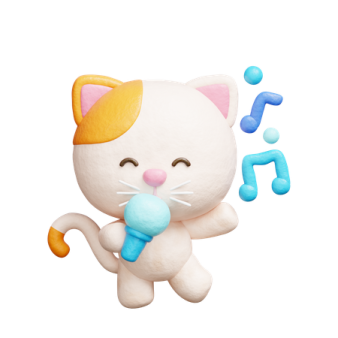 a white cat is holding a blue toy