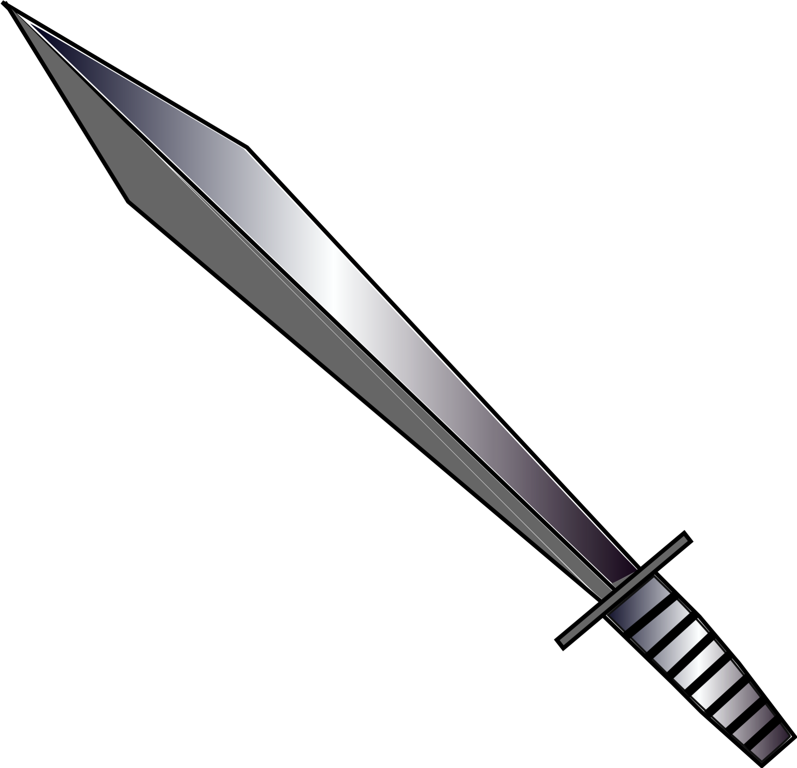 a sword on a white background