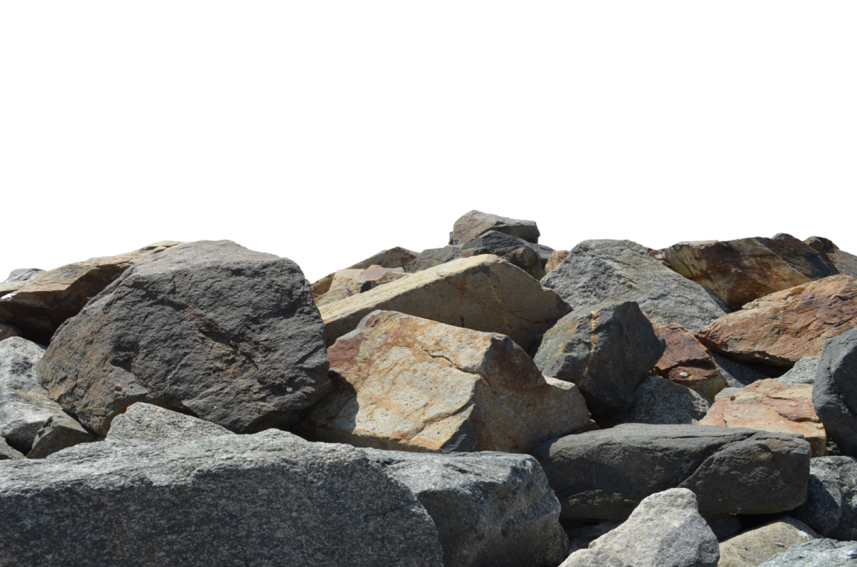 a pile of rocks