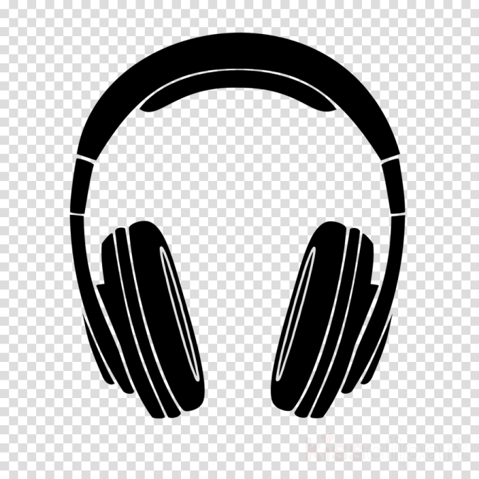 headphones icon on transparent background