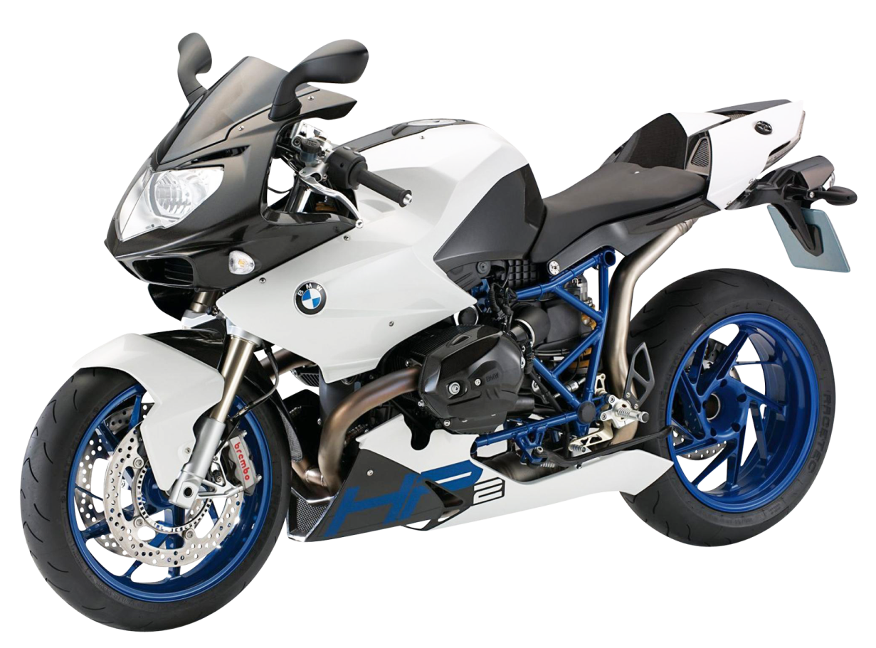 a white and blue motorcycle is shown in this image