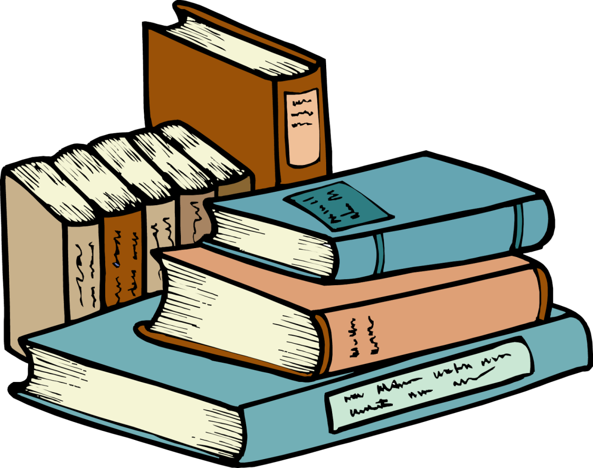 a stack of books