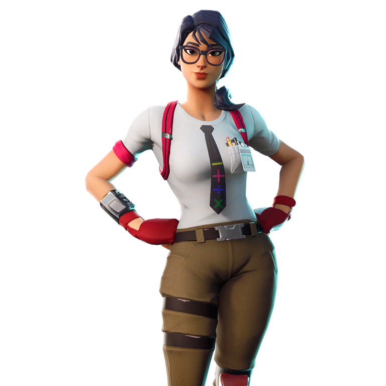 a woman in a white shirt and brown pants
