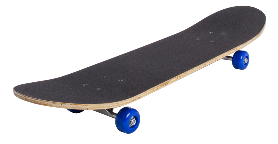 a skateboard on a white background
