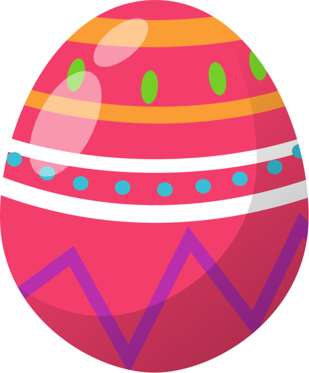 an easter egg with a pattern on it