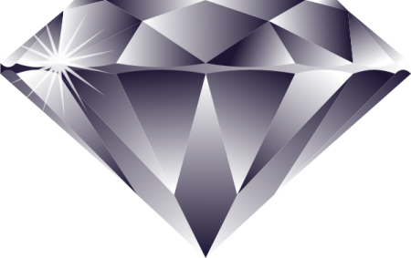 a diamond on a white background