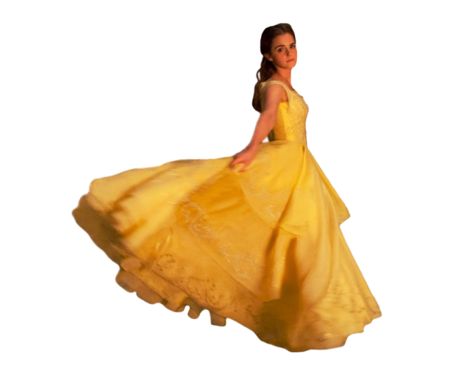a young girl in a yellow dress is dancing