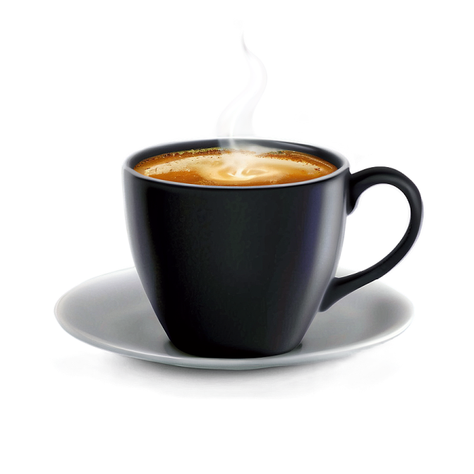 a cup of coffee on a saucer