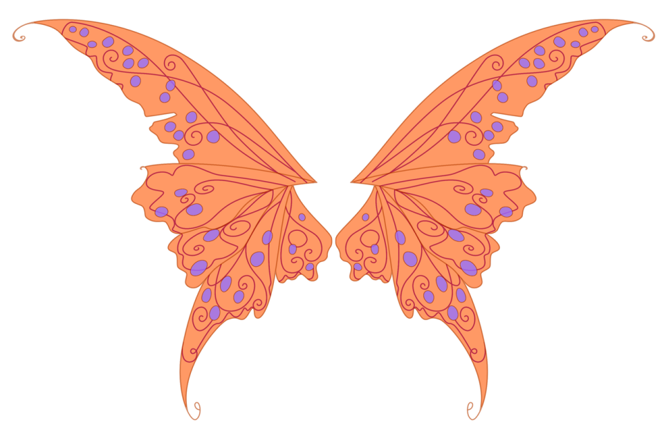 an orange butterfly with blue dots on its wings