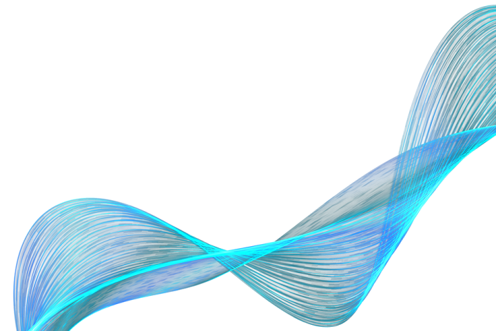 a blue wave on a white background