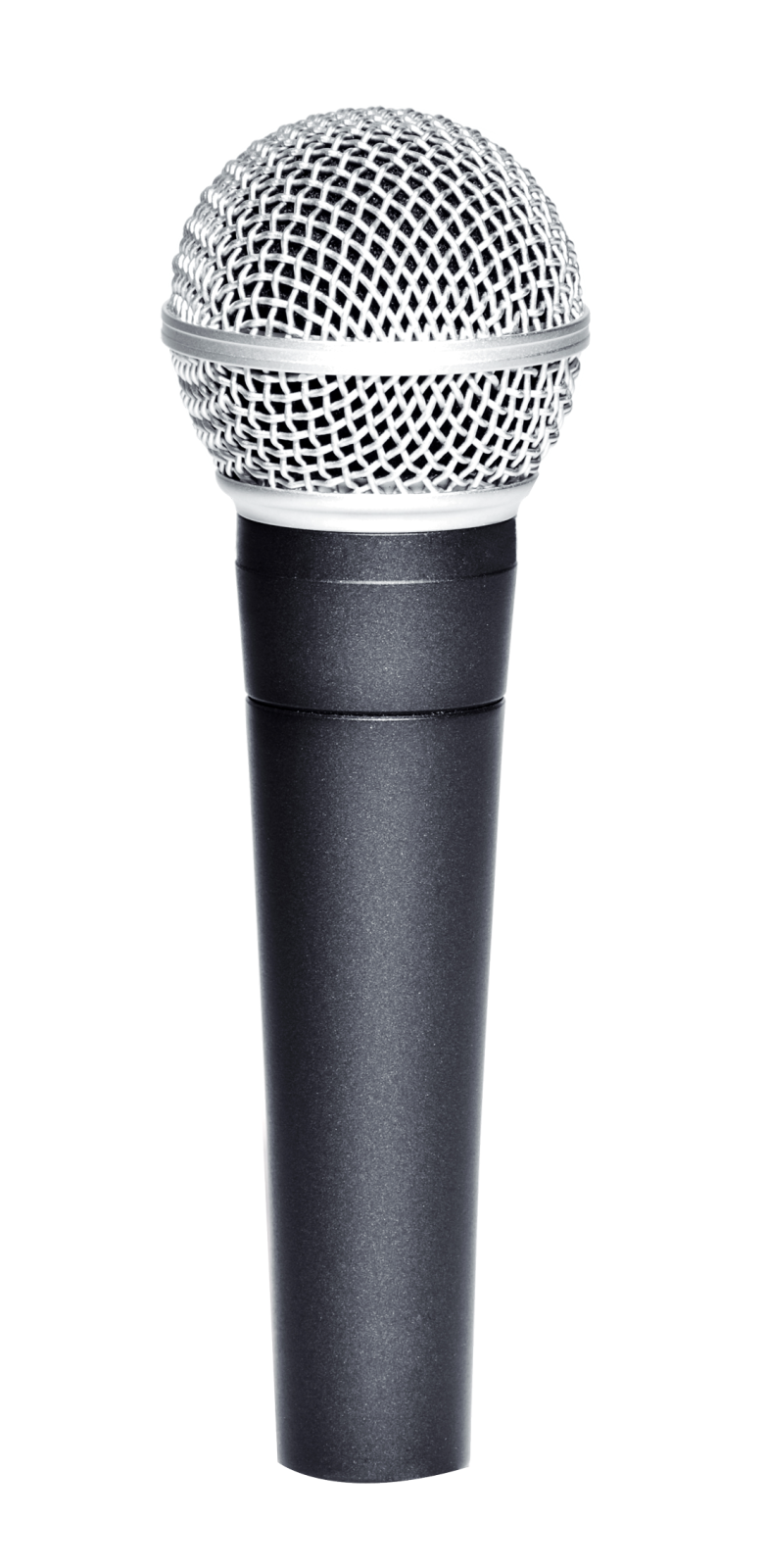 a microphone on a white background