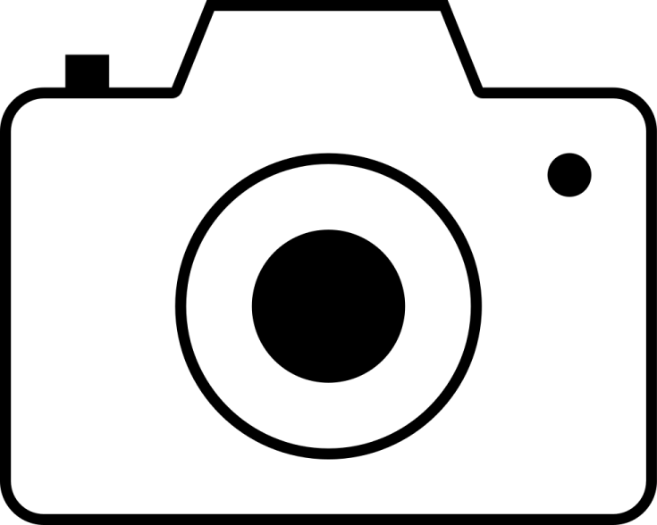 a black and white photo camera