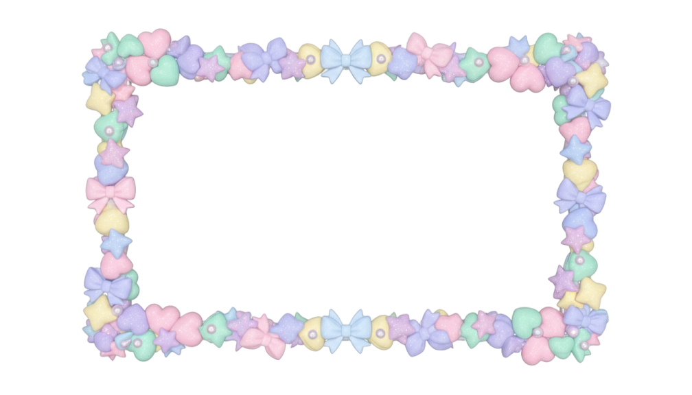 an image of a frame made out of candys