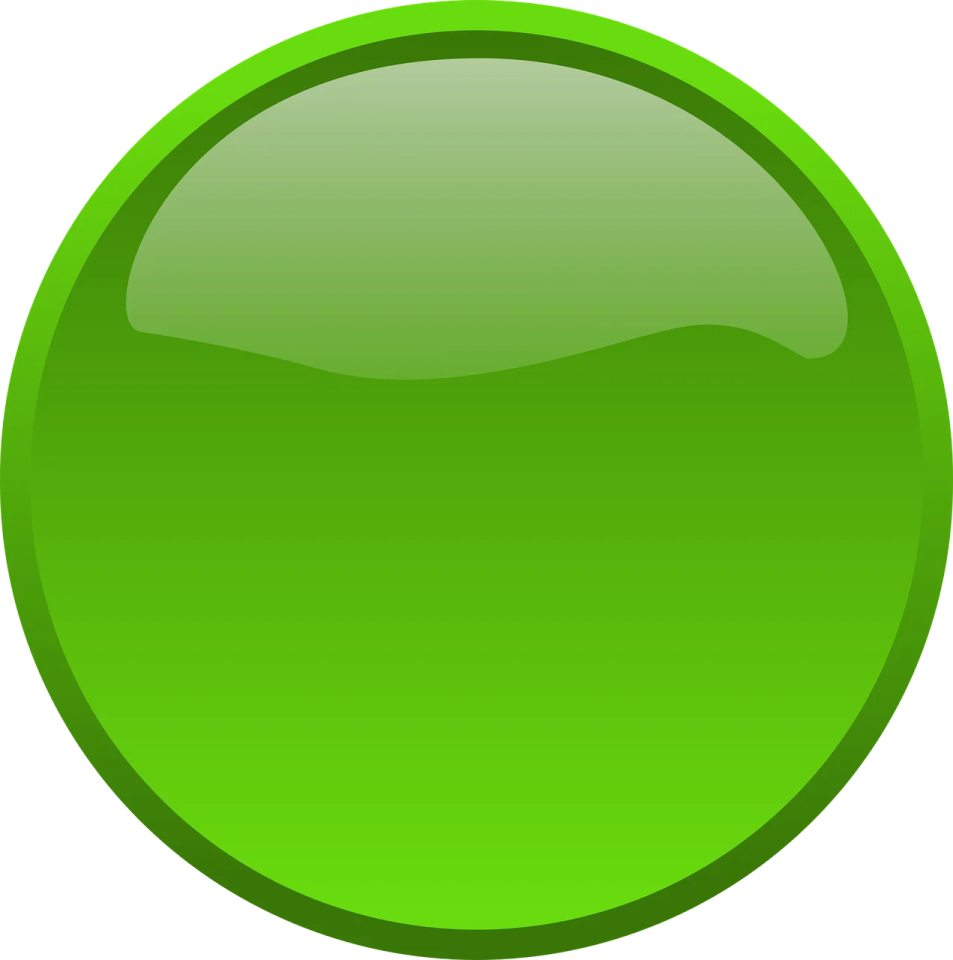 a green button on a white background