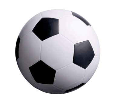 a soccer ball on a white background