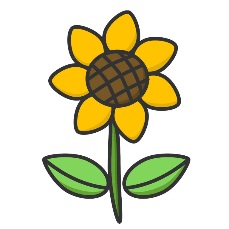 a yellow flower with green leaves
