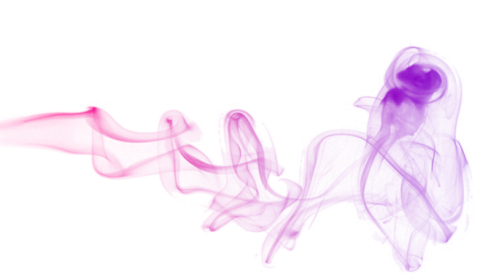 smoke on a white background