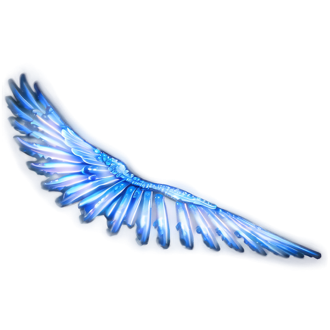 an image of a blue bird with wings