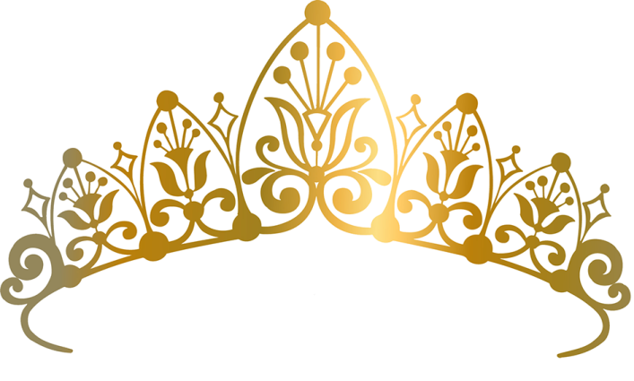 a gold crown on a white background