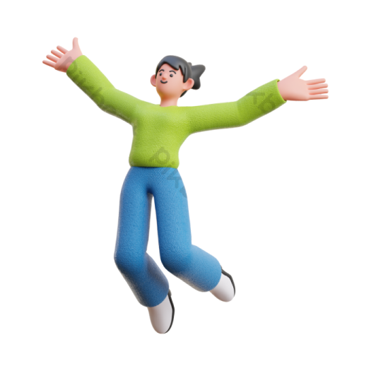 a man is jumping in the air with his arms outstretched