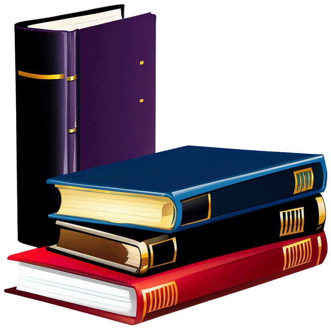 a stack of books