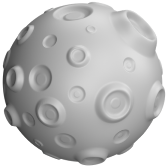 an image of a sphere with many circles on it
