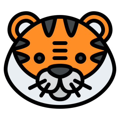the head of a tiger