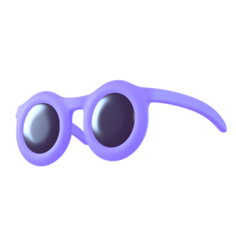 a pair of sunglasses on a white background
