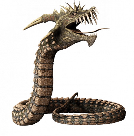 an image of a dragon with its mouth open