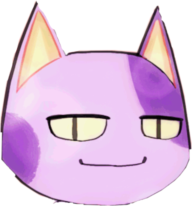 a drawing of a cat's face