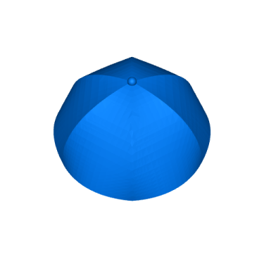 a blue umbrella on a white background