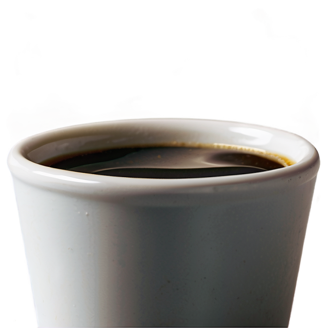 a cup of coffee on a white background