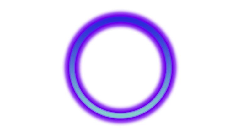 a purple and blue circle on a white background