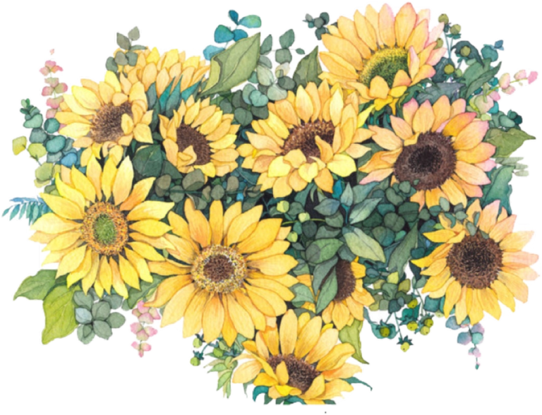 a bouquet of sunflowers