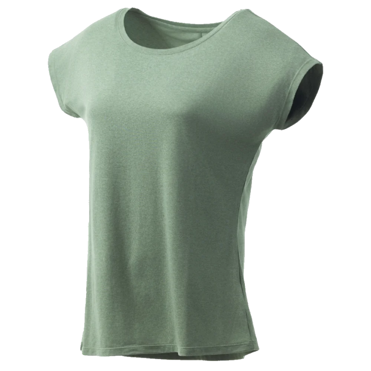a women's t - shirt in sage green