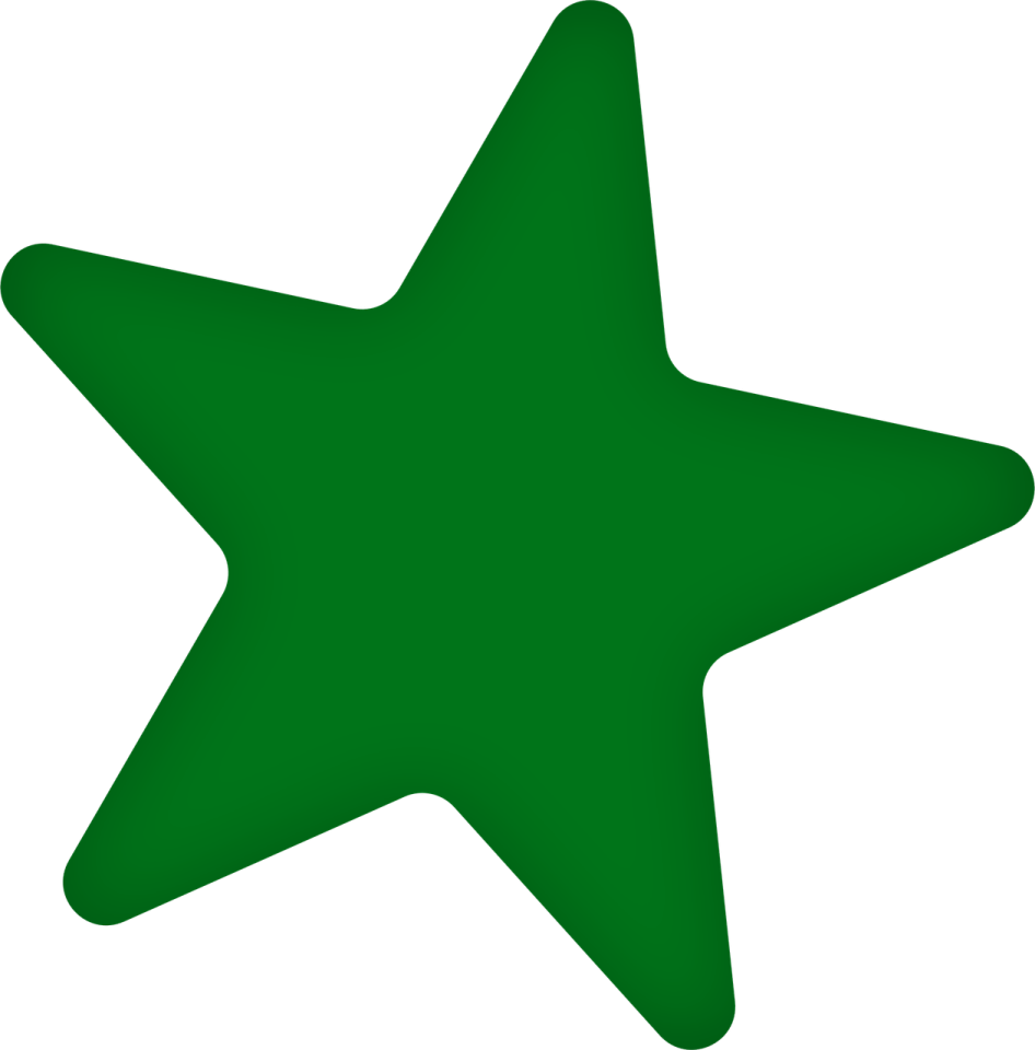 a green star