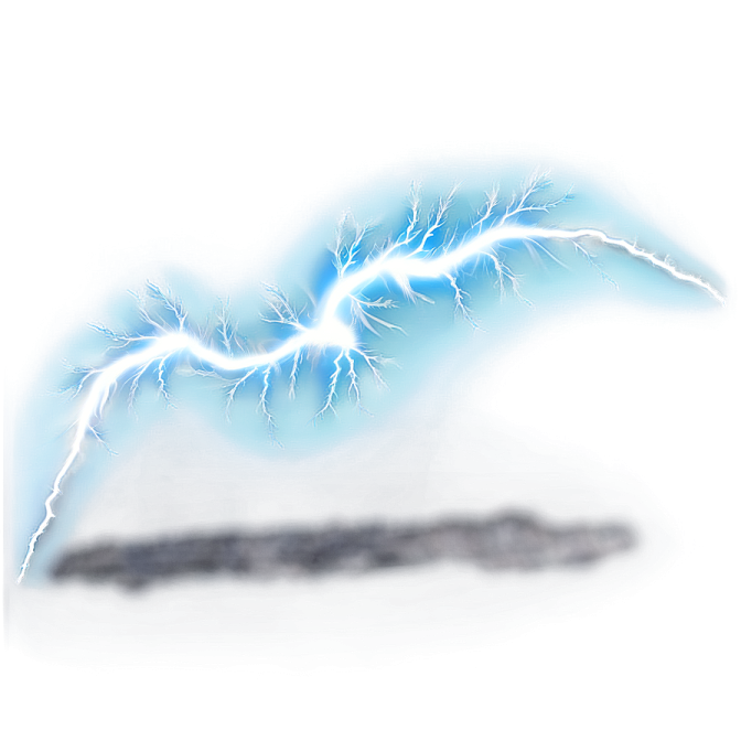 a lightning bolt in the sky