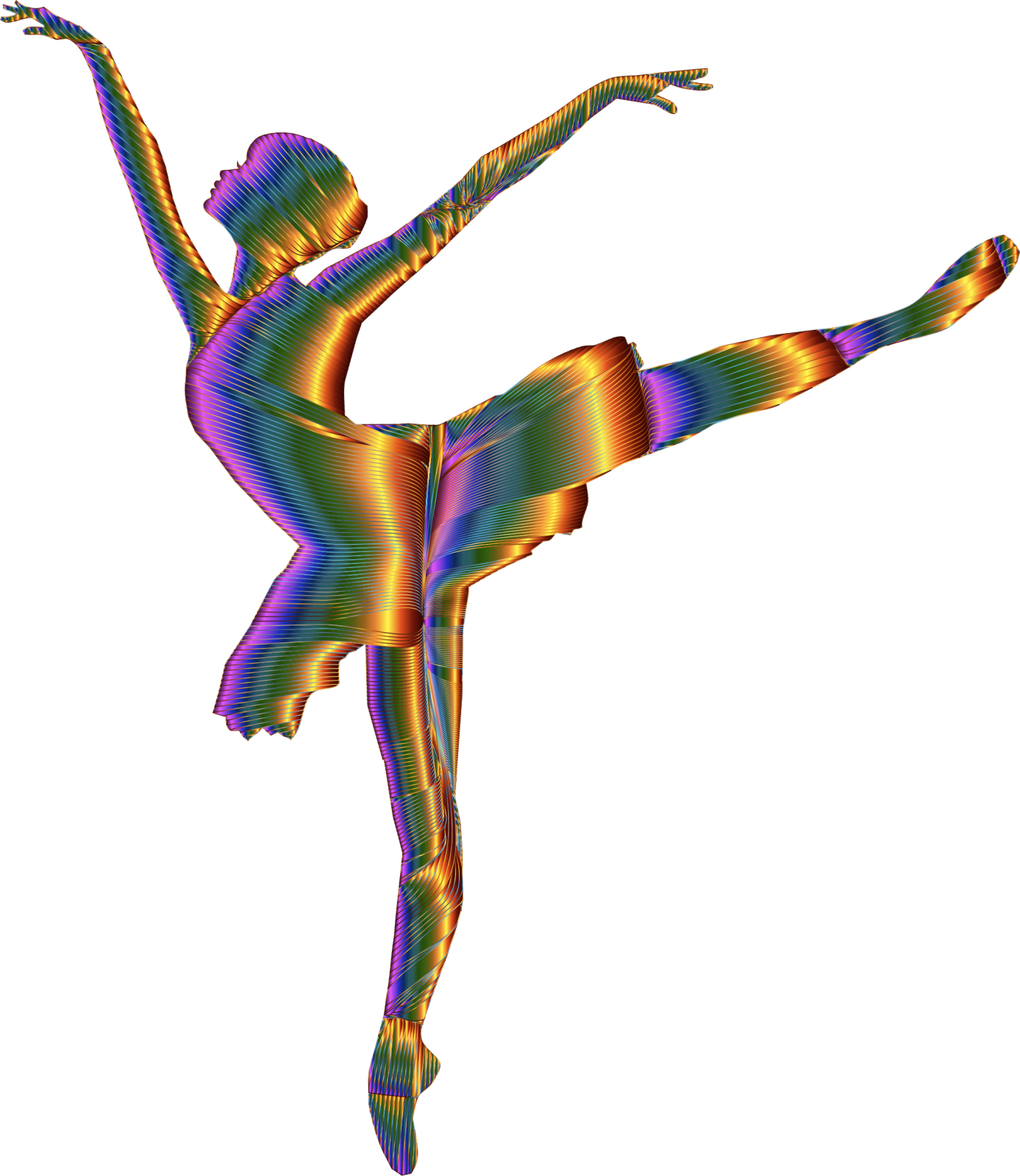 a 3d image of a woman doing a dance pose